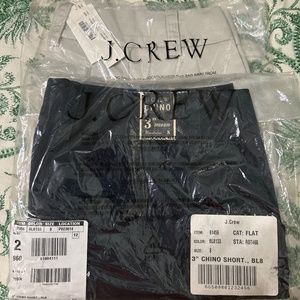 2 PACK NEW J CREW 3” Chino Shorts